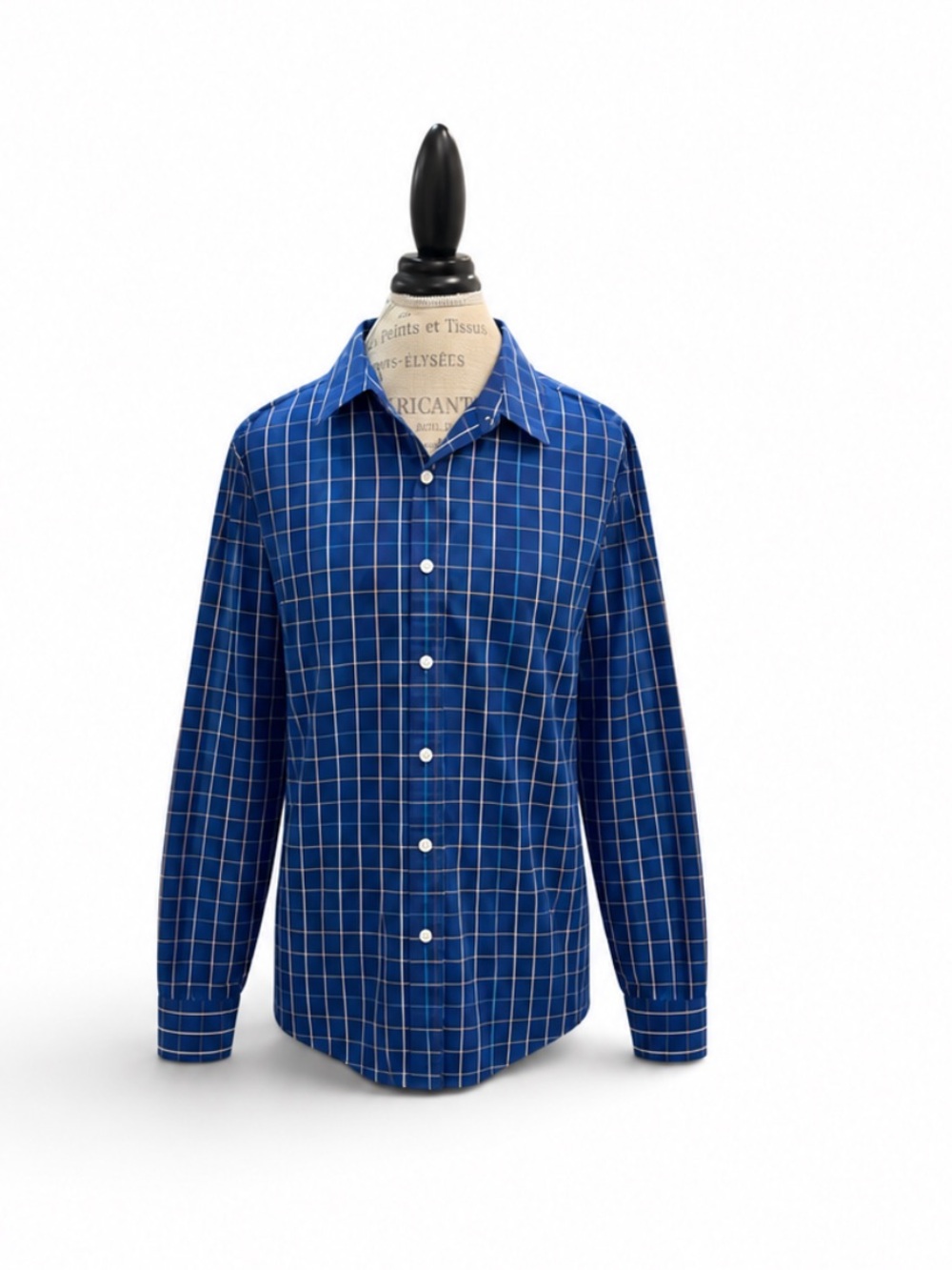 : L.L.Bean Women’s XL Blue Plaid Wrinkle-Free Button-Down Shirt